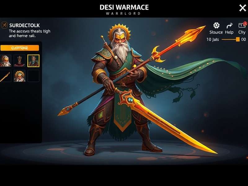Desi Mace Warlord character customization
